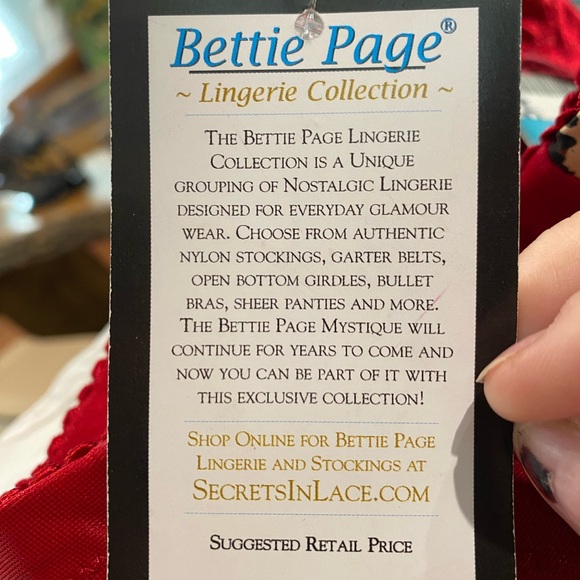 ❤️‍🔥 SECRETS IN LACE BETTIE PAGE OPEN BOTTOM GIRDLE LEOPARD SEXY RETRO PINUP - Picture 8 of 8